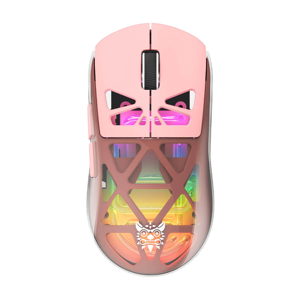 เมาส์เกมมิ่ง ONIKUMA CHOUKO เชื่อมต่อ 3 โหมด BLUETOOTH / USB-C / 2.4GHZ - สีชมพู_0